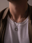 WHITE GEMSTONE CHAIN | Zilver