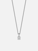 WHITE GEMSTONE CHAIN | Zilver