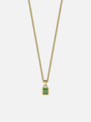 GREEN GEMSTONE CHAIN | 18K Gold