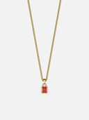 RED GEMSTONE CHAIN | 18K Goud