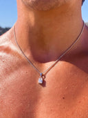 WHITE GEMSTONE CHAIN | Zilver