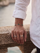 GREEN CLOVER BRACELET | Silver